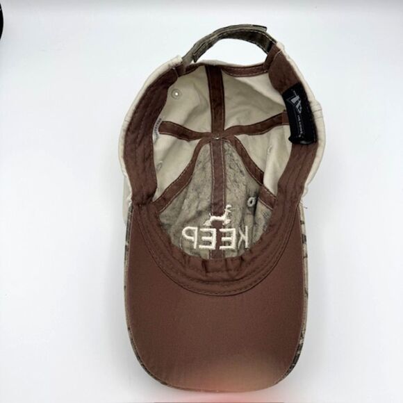 Keep Calm and Hunt On Green Camo Cap Adjustable Hat H3 Headwear Deer Embroidered - Picture 5 of 7